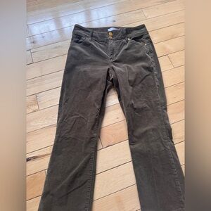 CAbi Hugger Crop Jeans Brown High Rise Flare Ankle Size 6